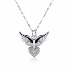 Horseful Heart Angel Pendant