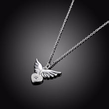 Horseful Heart Angel Pendant