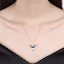 Horseful Heart Angel Pendant