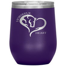 Horseful Heart 12oz. Stainless Steel Wine Tumbler
