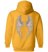 Horse Angels Heavy Blend Hoodie with Wings on Back! (black logo)