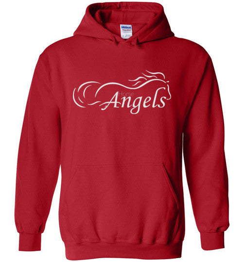 Horse Angels Heavy Blend Hoodie with Wings on Back! – Horseful Heart