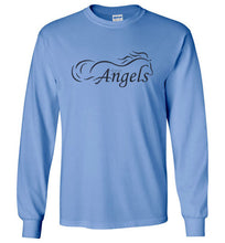 Horse Angel's "Pledge" Long Sleeve Tee with Wings on Back (black logo)
