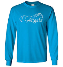 Horse Angel's "Pledge" Long Sleeve Tee with Wings on Back (white logo)