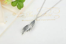 Majestic Sterling Silver Angel Feathers Pendant Necklace with Clear Cubic Zirconia