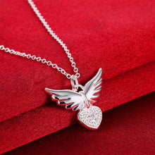 Horseful Heart Angel Pendant